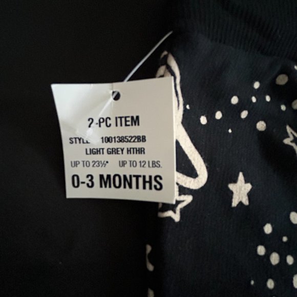 FIRST IMPRESSIONS BOYS DEEP BLACK OUTER SPACE 2-PC SET - Picture 6 of 11